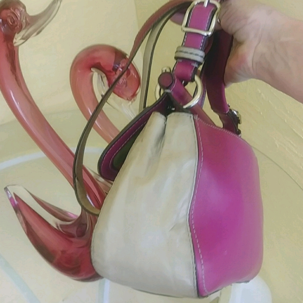 GORGEOUS BERRY COLORBLOCK FULLGRAIN LEATHER 2012  COACH 70TH ANNIVERSARY WILLIS… - Picture 8 of 17